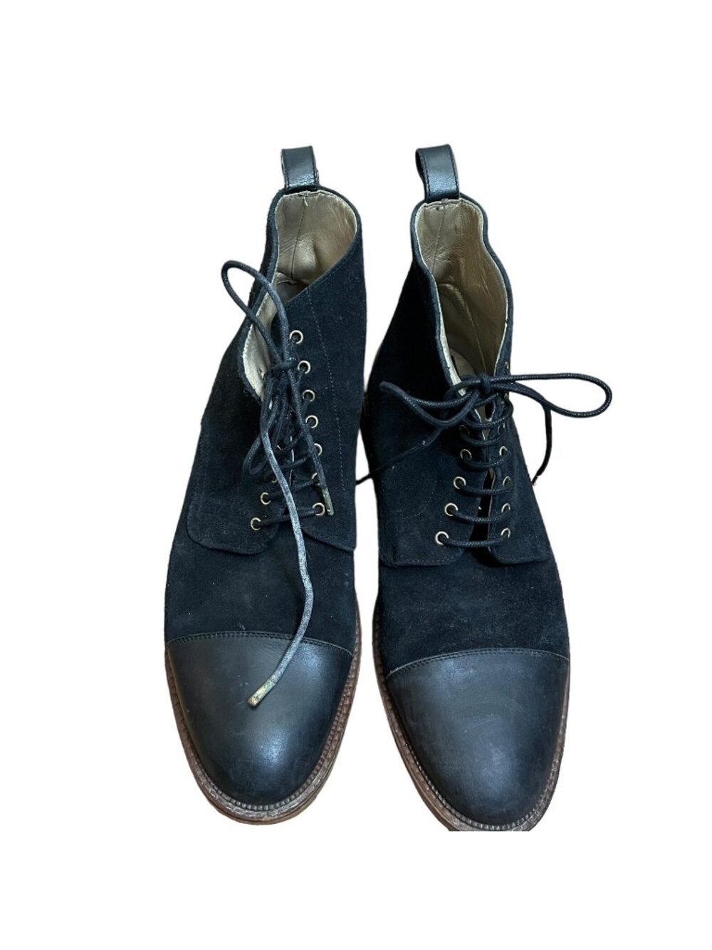 TAFT Cap Toe Suede Ankle Boots Shoes Mens EUR 43 US 10
